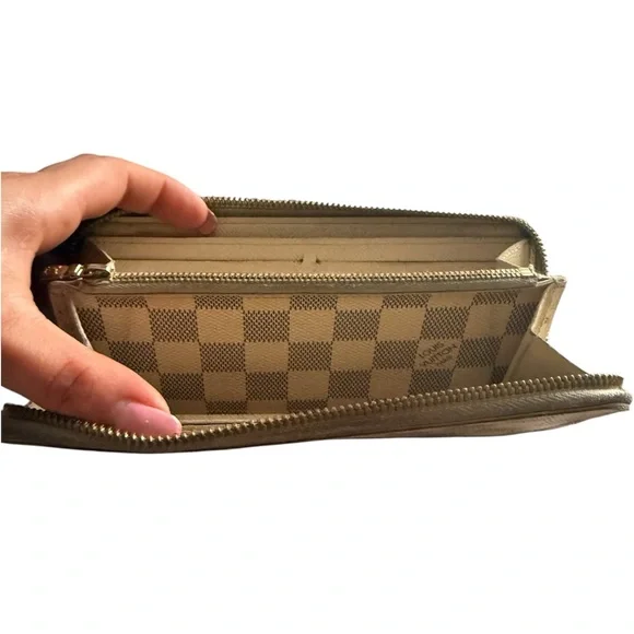 Louis Vuitton Wallet Damier Azur Clemence Wallet Zippy Wallet Zip Around Project - Picture 4 of 14